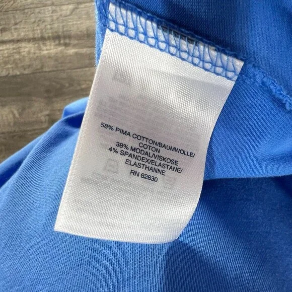 Knit Dress small Lands End Blue womens casual knee length stretchy - Picture 6 of 7